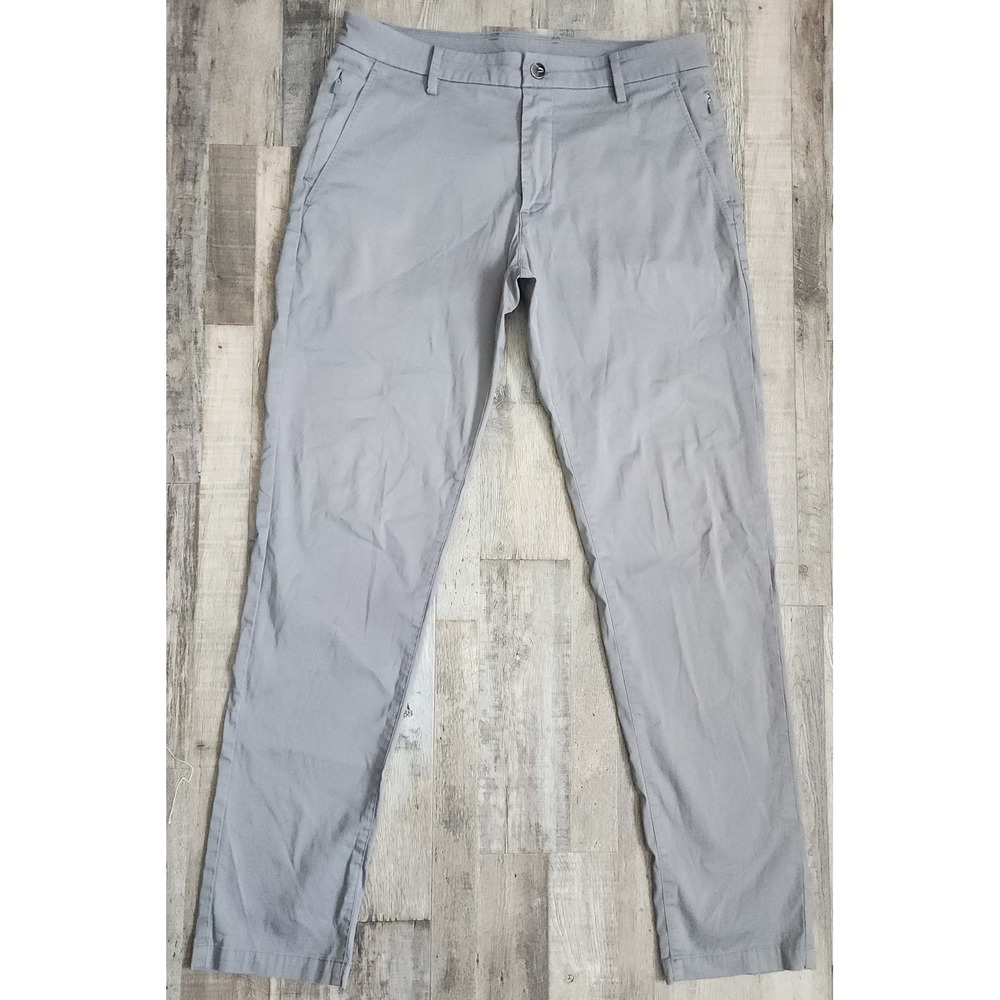 Birddogs Khaki Pants Mens 32x32 Gray Boomstick Chino Stretch Casual Golf